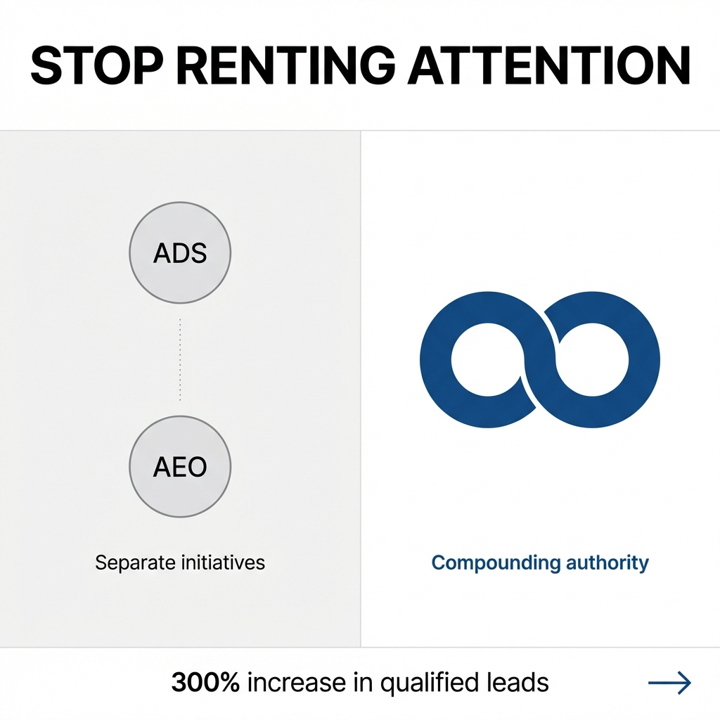 How Managed AI Advertising Amplifies Authority When Built on AEO Infrastructure
